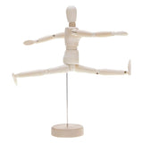 Wooden Puppet Toy Humanoid Art Sketch Model Joint Doll, 4.5 Inch, 5.5 Inch, 8 Inch, 12 Inch, 16 Inch