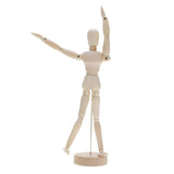 Wooden Puppet Toy Humanoid Art Sketch Model Joint Doll, 4.5 Inch, 5.5 Inch, 8 Inch, 12 Inch, 16 Inch