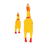 Funny Pet Supplies Rubber Screaming Chicken Cat Dog Vocal Pet Toy, 16cm