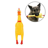 Funny Pet Supplies Rubber Screaming Chicken Cat Dog Vocal Pet Toy, 16cm