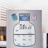 Wishing Bottle Wall Sticker Message Board Magnetic Schedule Refrigerator Sticker, Wishing Bottle