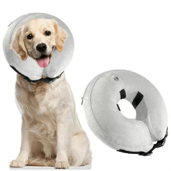 Inflatable Pet Collar Pet Grooming Warm Protective Wound Protection Collar, S, M, L