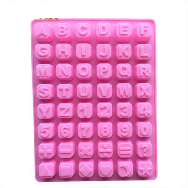 Stars Shape English Alphabet Silicone Chocolate Mold DIY Ice Handmade Soap Mold, Stars Shape English Alphabet