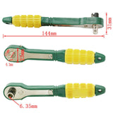 Yellow Green Mini Quick Ratchet Wrench, Mini Ratchet Wrench