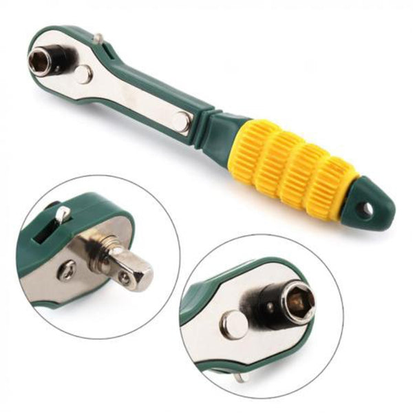 Yellow Green Mini Quick Ratchet Wrench, Mini Ratchet Wrench