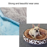 Thickened Autumn and Winter Oval Universal Warm Pet Cat Dog Bed, S, M, L, XL, XXL