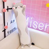 Soft Cute Pet Long Cat Pillow Plush Toy Sleeping Doll Lazy Doll, Height 90cm