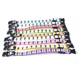 Plaid Pattern Rechargeable LED Glow Light Leads Pet Dog Collar for Small Medium Dogs, S, M, L, XL