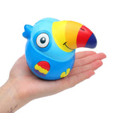 Slow Rebound Toucan PU Simulation Animal Decompression Crafts Toy, Slow Rebound Toucan