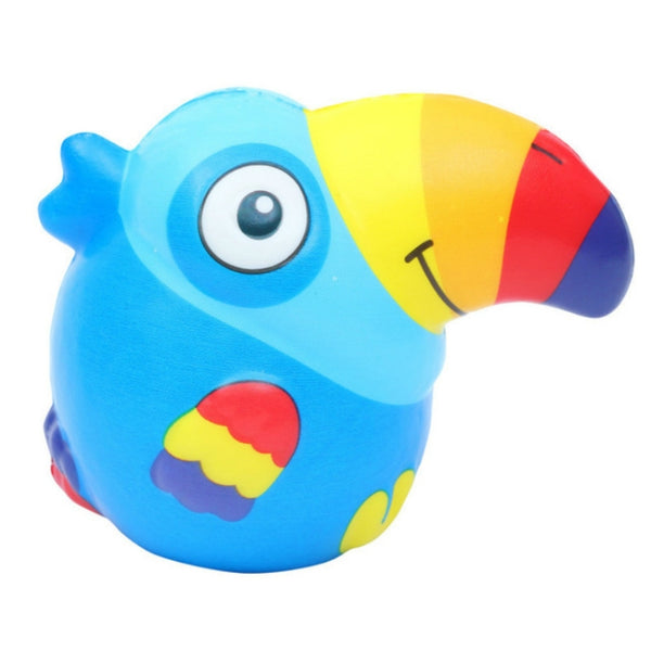 Slow Rebound Toucan PU Simulation Animal Decompression Crafts Toy, Slow Rebound Toucan