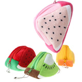 Triangle Plush Fruit Creative Three-dimensional Cute Children Change Bag Key Bag Gift