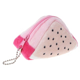 Triangle Plush Fruit Creative Three-dimensional Cute Children Change Bag Key Bag Gift