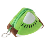 Triangle Plush Fruit Creative Three-dimensional Cute Children Change Bag Key Bag Gift