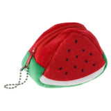 Triangle Plush Fruit Creative Three-dimensional Cute Children Change Bag Key Bag Gift