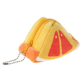 Triangle Plush Fruit Creative Three-dimensional Cute Children Change Bag Key Bag Gift