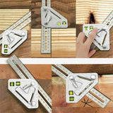 Multifunctional Woodworking Triangle Ruler Measuring Tool, Triangle Ruler