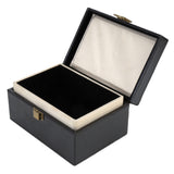 Mobile Phone Signal Anti-jamming Flip PU Gift Box Safe and Secure Anti-theft Shielding Box, Black