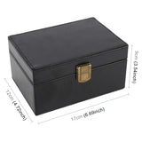 Mobile Phone Signal Anti-jamming Flip PU Gift Box Safe and Secure Anti-theft Shielding Box, Black