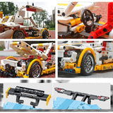 Modified Racing Model Lego Assembled Building Block Gear Children Educational Toys, KY1016, KY1017, KY1018, KY1019