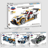 Modified Racing Model Lego Assembled Building Block Gear Children Educational Toys, KY1016, KY1017, KY1018, KY1019