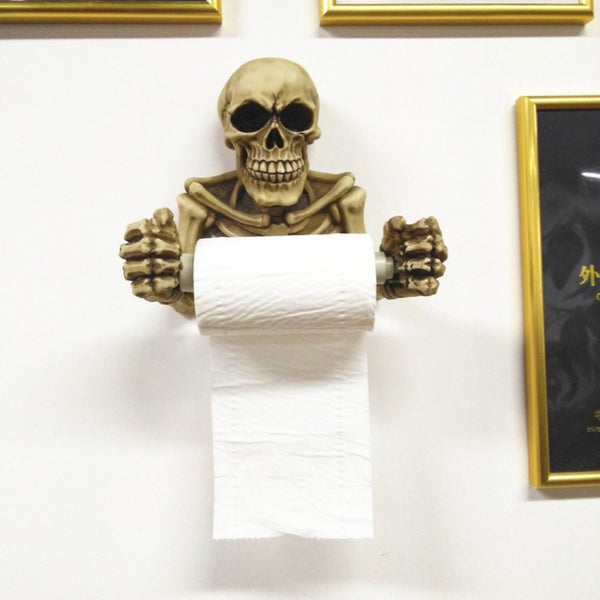 Retro Wall Hanging Skull Tissue Creative Resin Living Room bedroom Paper Roll, Bedroom Paper Roll