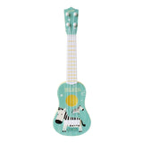 Small Simulation Musical Instrument Mini Four Strings Playable Ukulele Early Childhood Education Music Toy, Pink Rabbit, Light Blue Zebra, Pink Giraffe, Yellow Dinosaur, Blue Bear