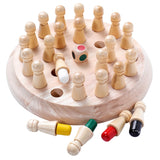 Wooden Children Early Education Memory Chess Concentration Memory Training Educational Toy