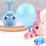 Piggy Air Powered Balloon Car Friction Car Children Intellectual Toy