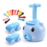 Piggy Air Powered Balloon Car Friction Car Children Intellectual Toy