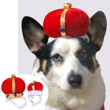 Pet Crown Hat Creative Funny Dog Cat Headdress, S, L