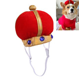 Pet Crown Hat Creative Funny Dog Cat Headdress, S, L