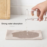 Fish Scale Lattice Kitchen Cleaning Without Watermark Rags Housework Water Absorption Lint-free Cleaning Rag Random Color Delivery, 1pc