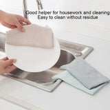 Fish Scale Lattice Kitchen Cleaning Without Watermark Rags Housework Water Absorption Lint-free Cleaning Rag Random Color Delivery, 1pc