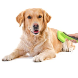 Pet Hair Removal Comb Automatic Hair Removal Brush Dog Hair Grooming Comb Cleaning Supplies, Green