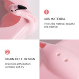 Wall-mounted Toilet Non-perforated Suction Cup Drain Soap Tray Flamingo Soap Box, Random Color Delivery, Flamingo Soap Box