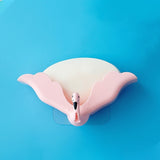 Wall-mounted Toilet Non-perforated Suction Cup Drain Soap Tray Flamingo Soap Box, Random Color Delivery, Flamingo Soap Box