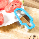 Simple Watermelon Dicing Device Popsicle Shape Mold Watermelon Slice Model Random Color Delivery, 6 PCS Watermelon Dicing