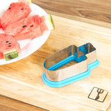 Simple Watermelon Dicing Device Popsicle Shape Mold Watermelon Slice Model Random Color Delivery, 6 PCS Watermelon Dicing