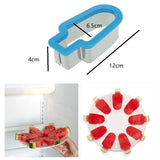 Simple Watermelon Dicing Device Popsicle Shape Mold Watermelon Slice Model Random Color Delivery, 6 PCS Watermelon Dicing