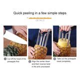 Stainless Steel Pineapple Knife Peeler Pineapple Core Remover, Pineapple Core Remover