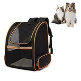 Full Net Breathable Pet Backpack For Easy Going Out Pet Backpack, Green, Black, Orange, Gray