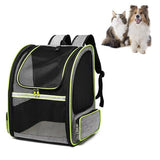 Full Net Breathable Pet Backpack For Easy Going Out Pet Backpack, Green, Black, Orange, Gray