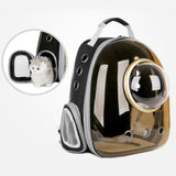 Space Capsule Pet Bag Panoramic Transparent Cat Go Out Portable Breathable Backpack, with Cover