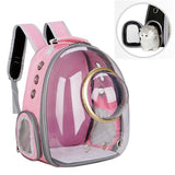 Space Capsule Pet Bag Panoramic Transparent Cat Go Out Portable Breathable Backpack, with Cover