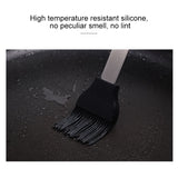 Silicone Oil Brush Stainless Steel Barbecue Brush Seasoning Brush DIY Cake Barbecue Baking Tool