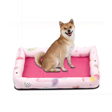 Summer Pet Non-removable Side Dog Mat Pet Bed, S 45X35X6cm, M 53X40X6cm, L 65X55X8cm, XL 83X66X8cm