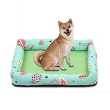 Summer Pet Non-removable Side Dog Mat Pet Bed, S 45X35X6cm, M 53X40X6cm, L 65X55X8cm, XL 83X66X8cm