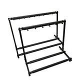 Foldable Long Metal Guitar Display Stand Shelf, Three Racks, Five Racks, Seven Racks, Nine Racks