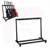 Foldable Long Metal Guitar Display Stand Shelf, Three Racks, Five Racks, Seven Racks, Nine Racks