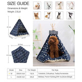 Pet Kennel Corgi Small and Medium Dog Pet Tent, Small 40×40×50cm, Medium 50×50×60cm, Large 60×60×70cm